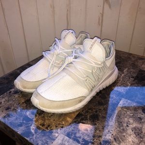 White Adidas Tubulars